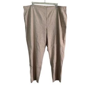 J. Jill Linen Stretch SZ XL Beige Mature Classic Capsule Linen Viscose Blend